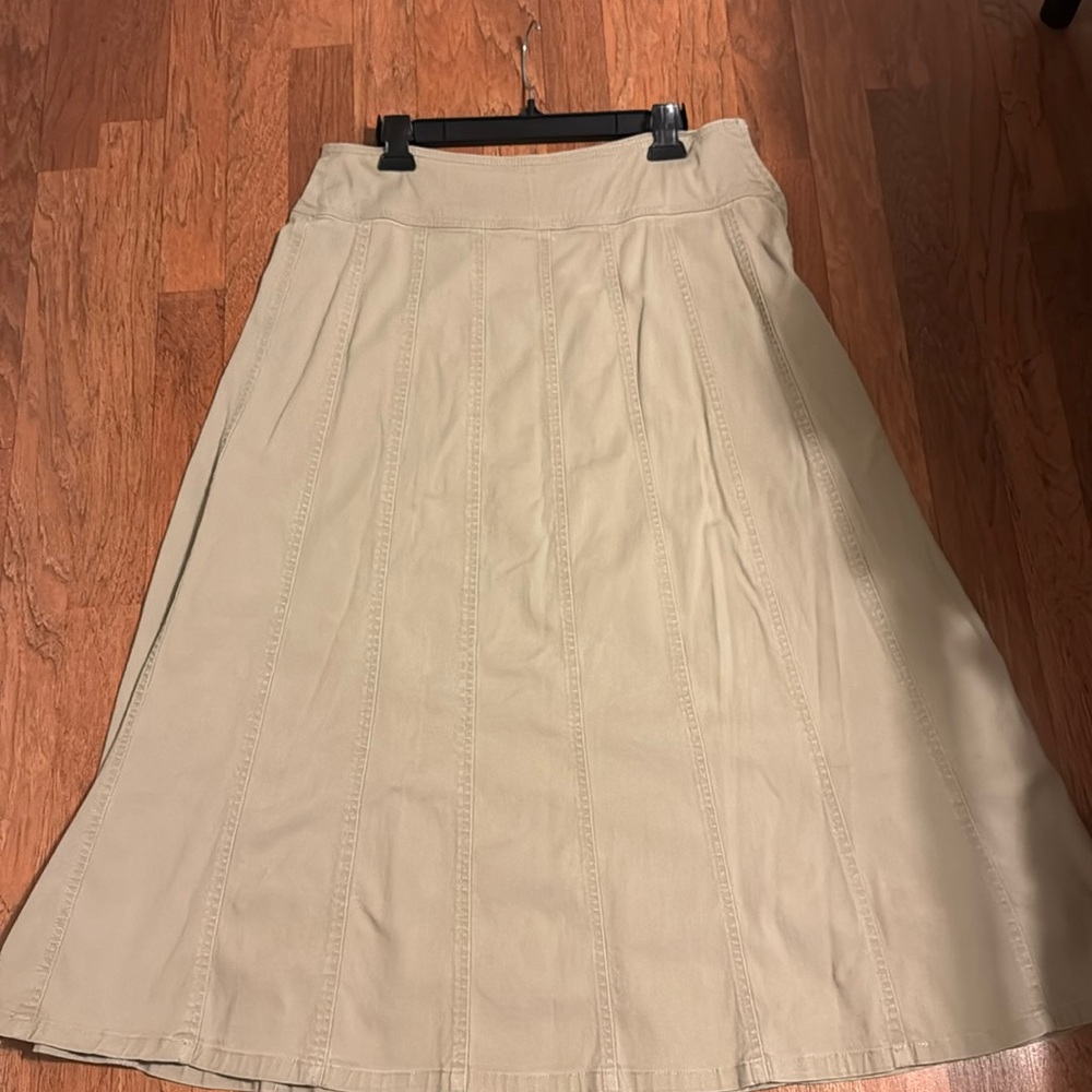 Cato khaki panel skirt